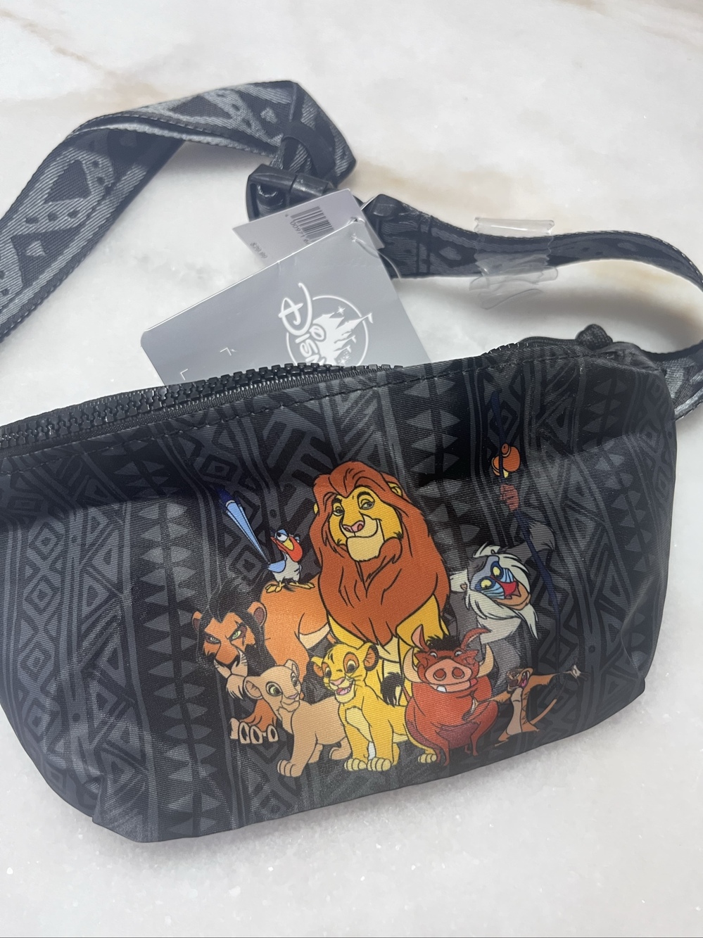 Disney Lion King Black & Orange Kids Waist Bag One Size NWT